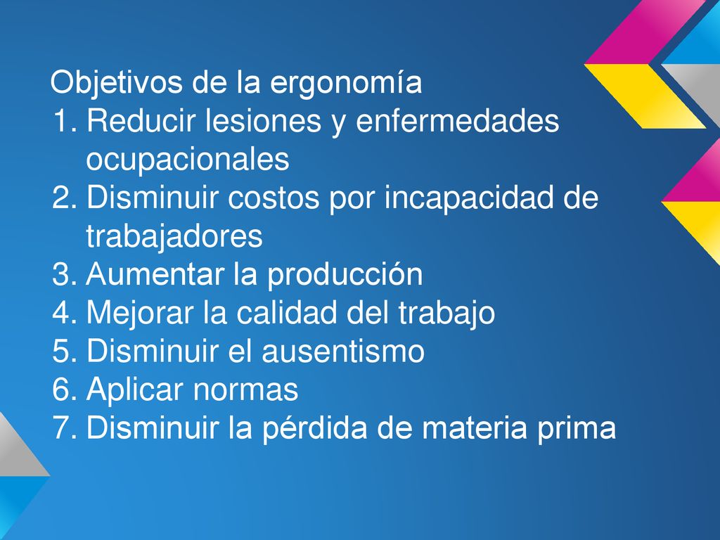 Principios B Sicos De Ergonom A Y Sus Efectos En La Salud Ppt Descargar